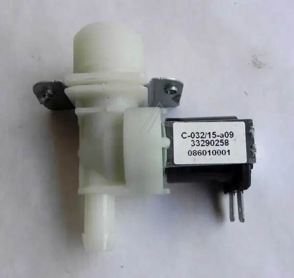 Bitron Dishwasher Single Solenoid Valve, 180 Degrees