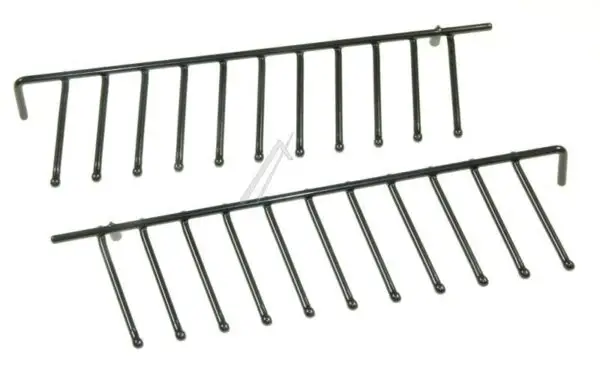 Bosch Siemens Dishwasher Upper Basket Front Folding Tine Insert, Dark Grey 12004140