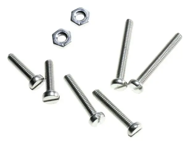 Analogis Antimagnetic Screw Set, 3 Pairs 18/14/10MM, 2 Washers, 2 Nuts