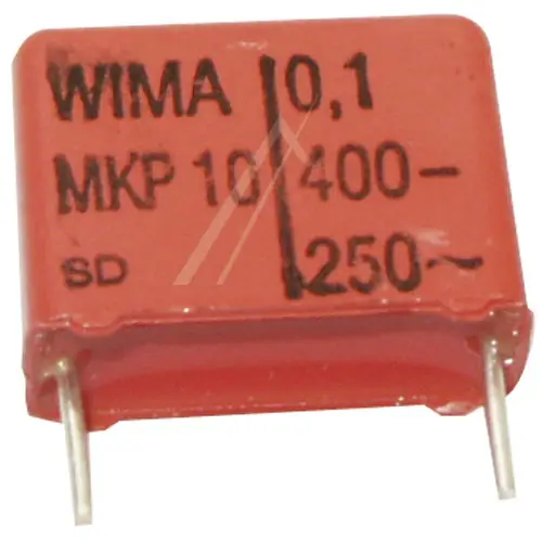 Wima MKP10 Impulse Capacitor, 0.1uF 400V RM15