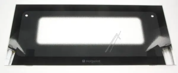 Whirlpool Indesit Oven Outer Door Glass, Black 482000031493