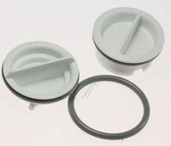 Whirlpool Indesit Dishwasher Rinse Aid Cap, Pair, Raised and Flush 482000022636