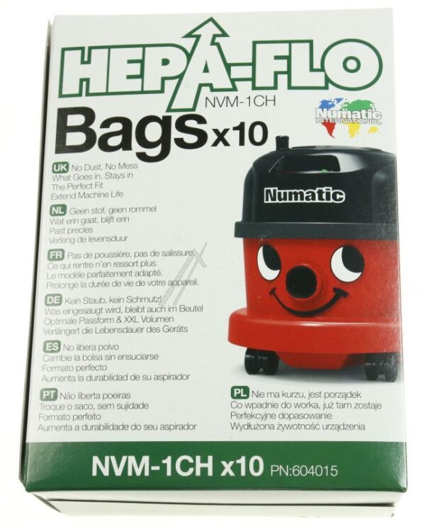 NVM-1CH 3 LAYER HEPAFLO FILTER BAGS (PACK 10) HENRY