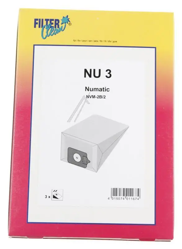 Dust Bags NU3, Pack of 3 000783K