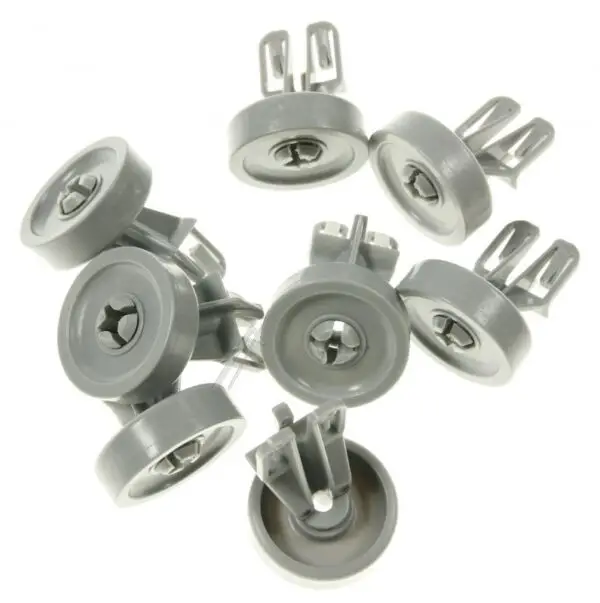Dishwasher Lower Basket Wheels, Pack of 8, for Bauknecht