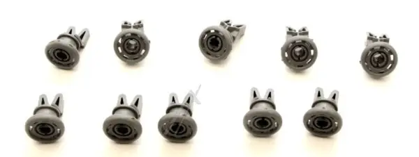 Dishwasher Upper Basket Rollers for Beko Grundig, Set of 10