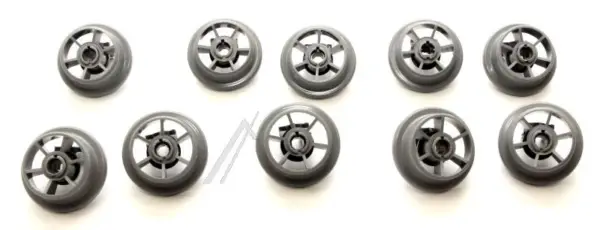 Dishwasher Lower Basket Rollers for Beko Grundig, Set of 10