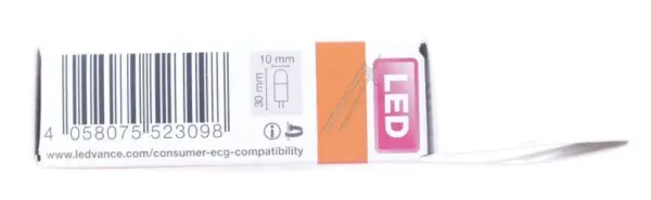 Osram LED Pin Micro Lamp, 300° 1W 2700K G4 12V LEDPINMIC10