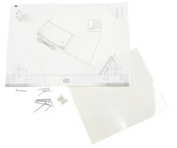 Whirlpool Indesit Installation Kit, 45/60 cm 488000543155