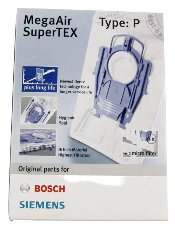 Bosch Siemens Vacuum Cleaner Bag, Type P BBZ41FP 00468264 VZ41FP