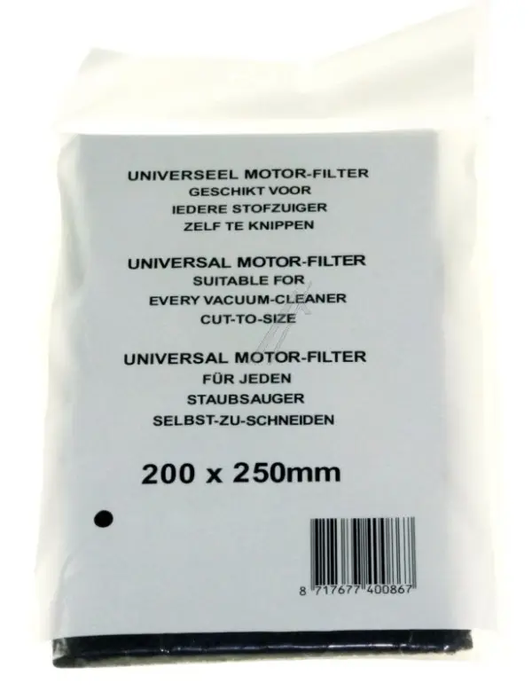 Universal Motor Filter, 200 x 250 mm