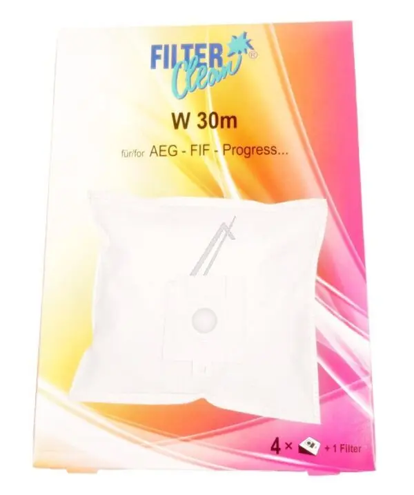 Filterclean Micromax Vacuum Cleaner Dust Bags, Pack of 4 W30M FL0043-K