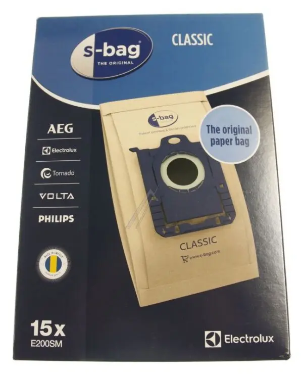 Electrolux AEG Paper Dust Bags, Pack of 15 E200SM 9001688002
