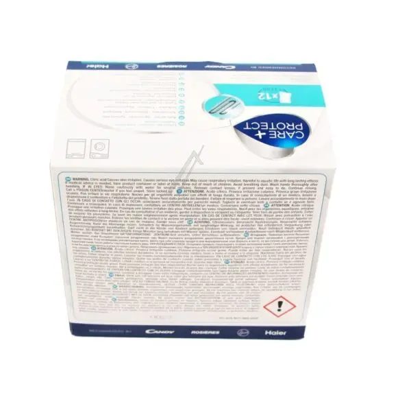 Haier Candy Hoover 3 in 1 Descaler for Washing Machines and Dishwashers, 12 Pack CPP1250DW 35602755