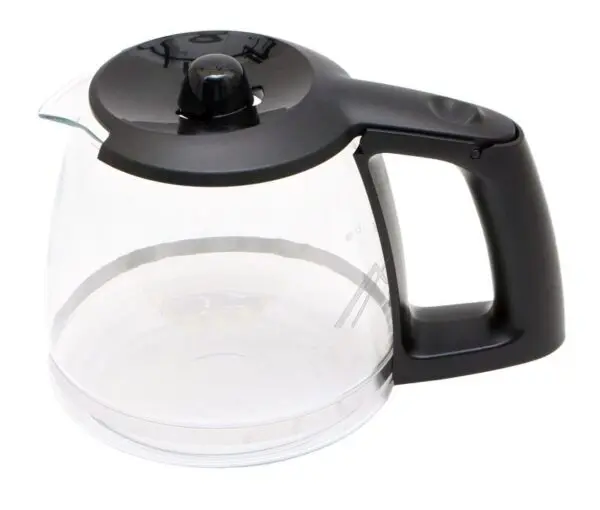 Bosch Siemens Coffee Machine Glass Jug with Lid, Black 12047146