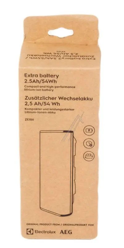 Electrolux AEG Extra Battery, 2.5Ah/54Wh ZE186 9009237687
